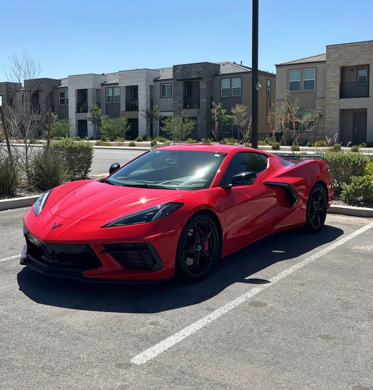 Corvette C8 Torch Red — ceramic coating